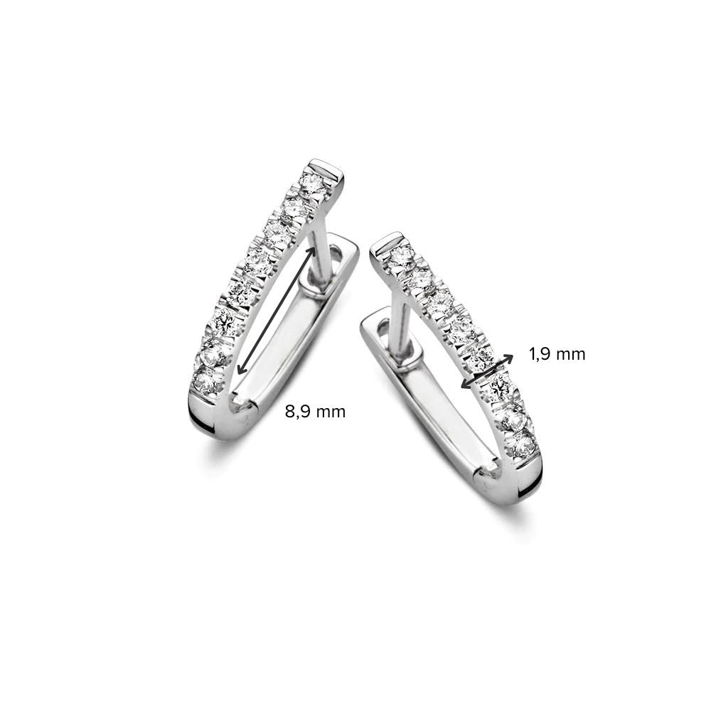 Earrings Millie 0.20 ct. white gold