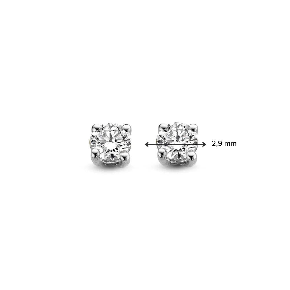 Ear studs Olivia 0.20 ct. white gold