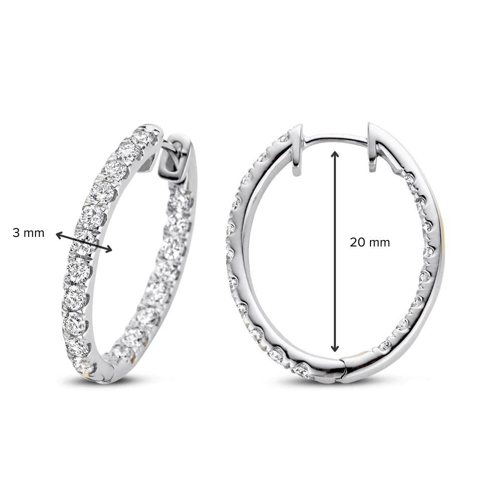 Earrings Lauren 2.00 ct. white gold