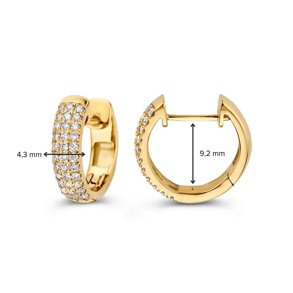 Earrings Emilie 0.50 ct. yellow gold