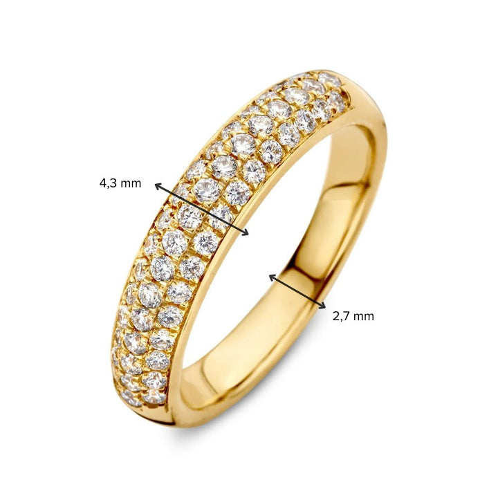 Ring Millie 0.86 ct. yellow gold