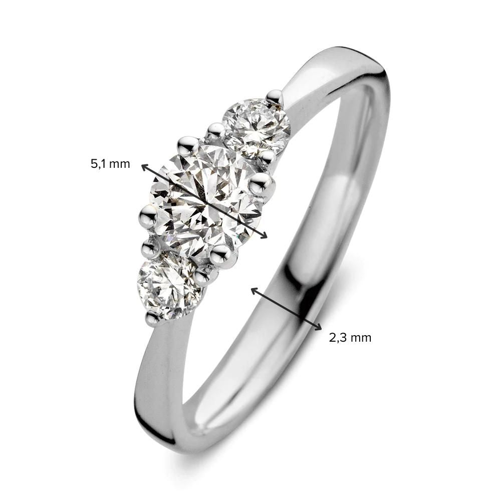 Ring Alix 0.75 ct. white gold