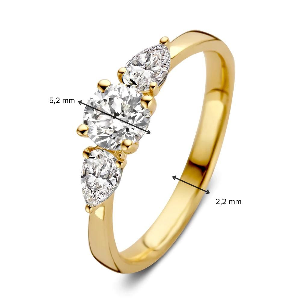 Ring Evie 0.90 ct. yellow gold