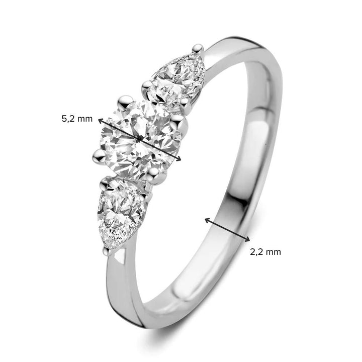 Ring Evie 0.90 ct. white gold