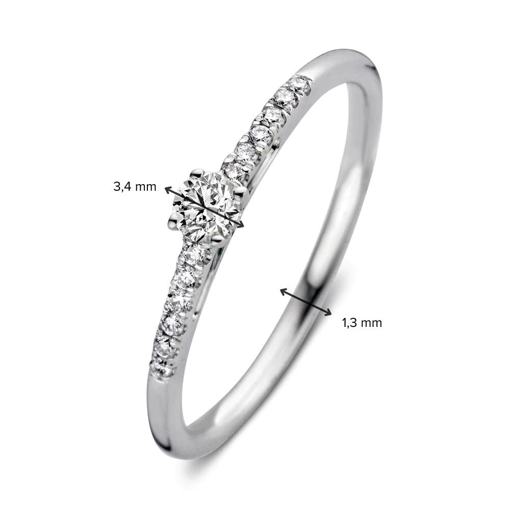Ring Mary 0.20 ct. white gold