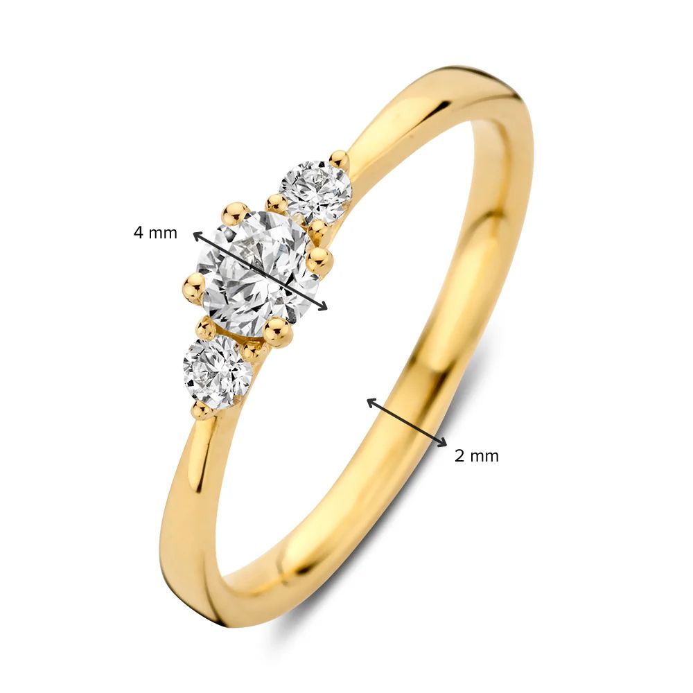 Ring Alix 0.37 crt. yellow gold
