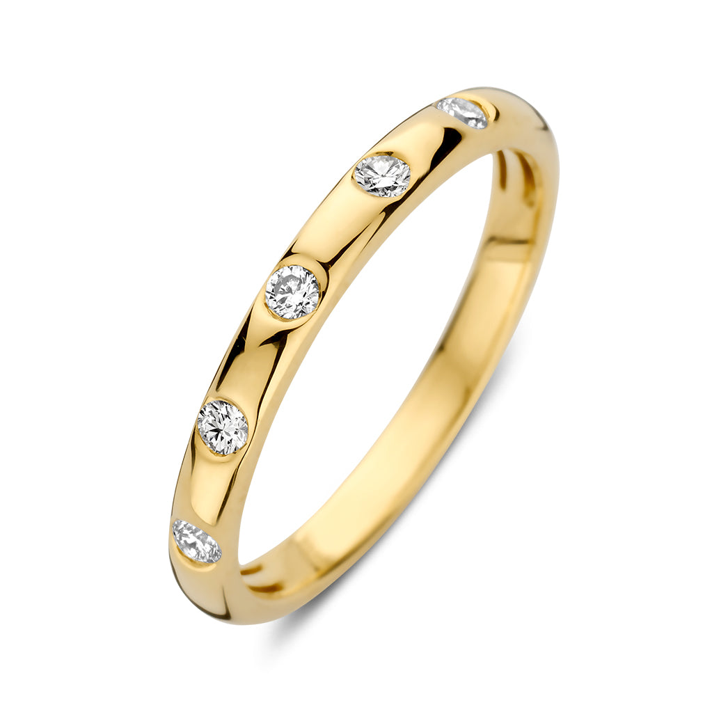 Ring Jolie 0.15 crt. yellow gold
