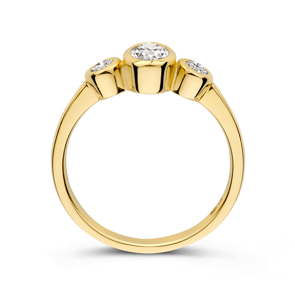 Ring Sofia 0,70 crt. geelgoud
