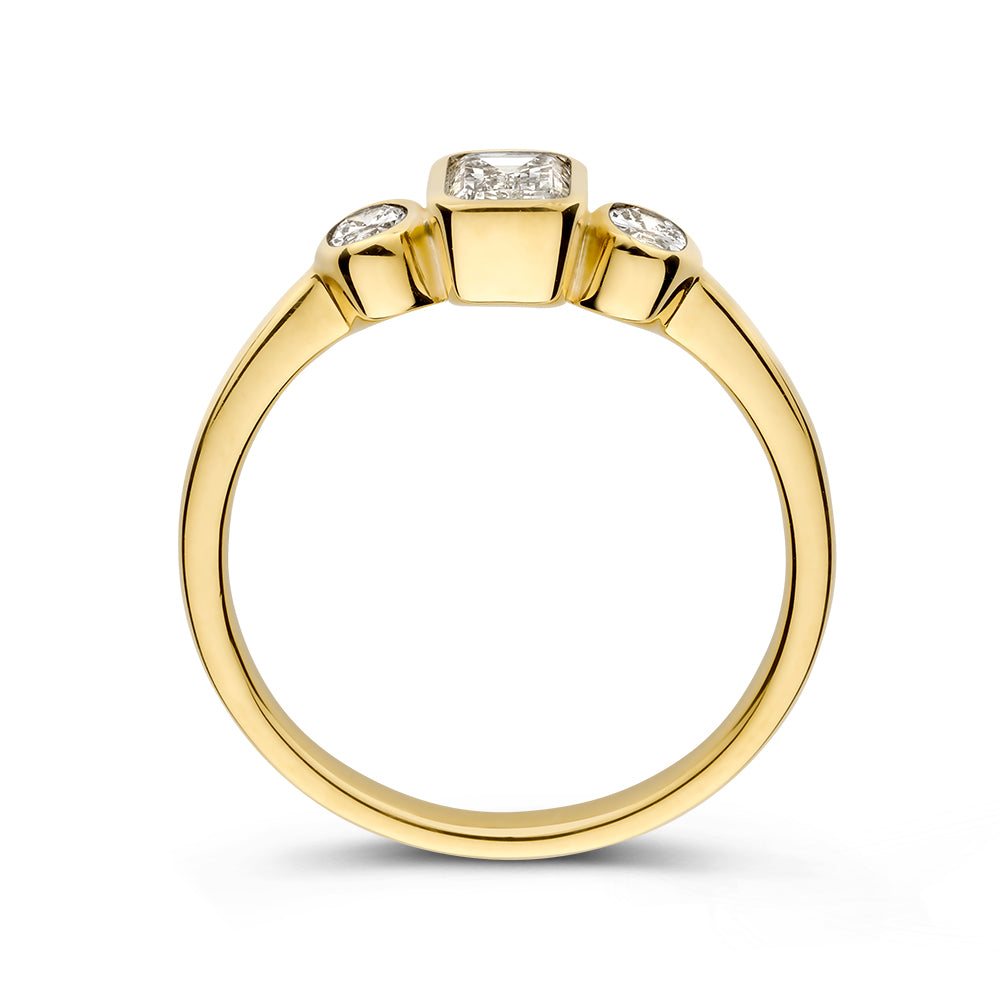 Ring Charlie 0,70 crt. geelgoud