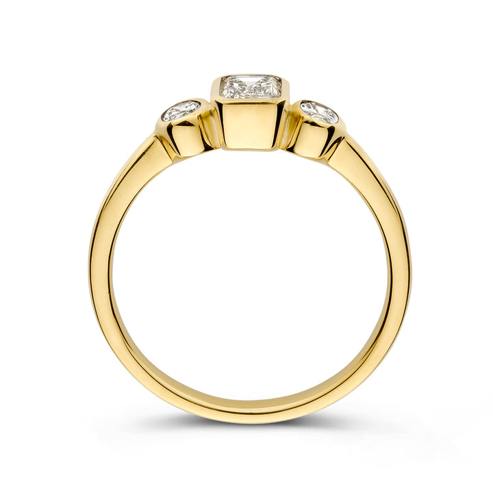 Ring Charlie 0,70 crt. geelgoud