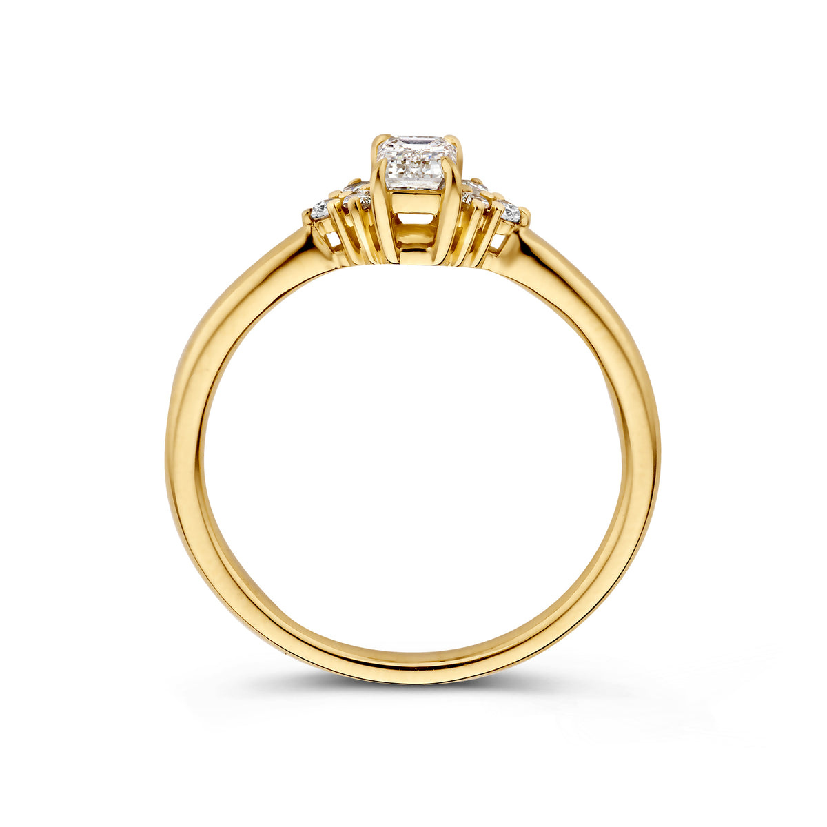 Ring Ines 0,40 crt. geelgoud