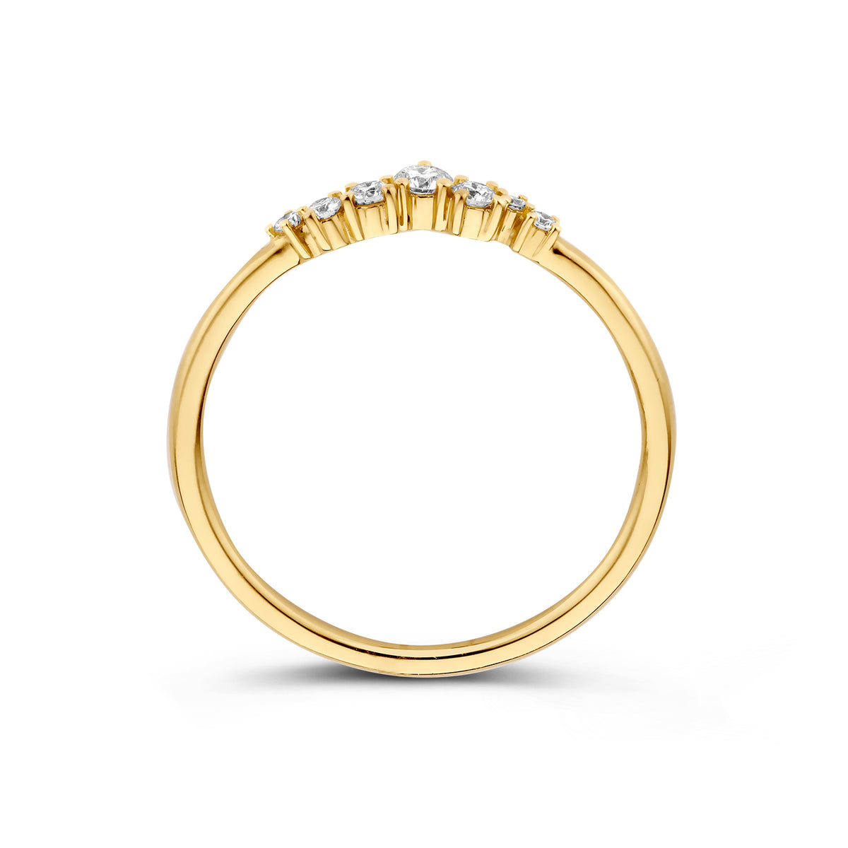 Ring Amelie 0,16 ct. Gelbgold