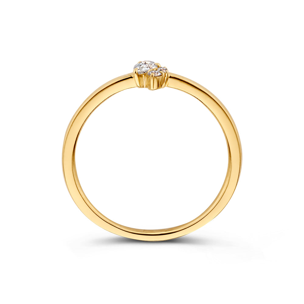 Ring Elise 0,14 kt. Gelbgold