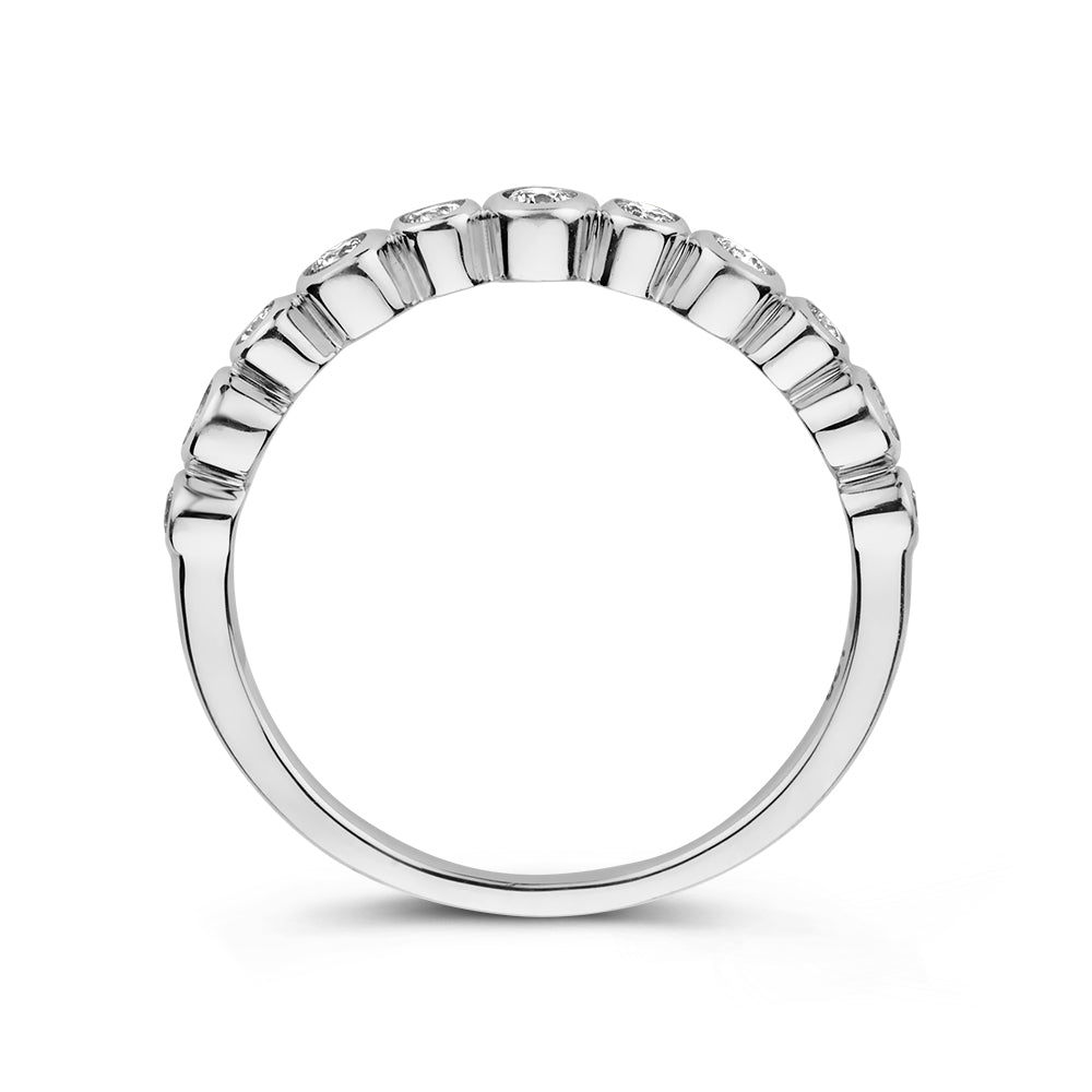 Ring Luna 0,31 crt. witgoud