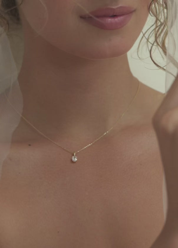 Halskette Franky 0,50 ct. Gelbgold