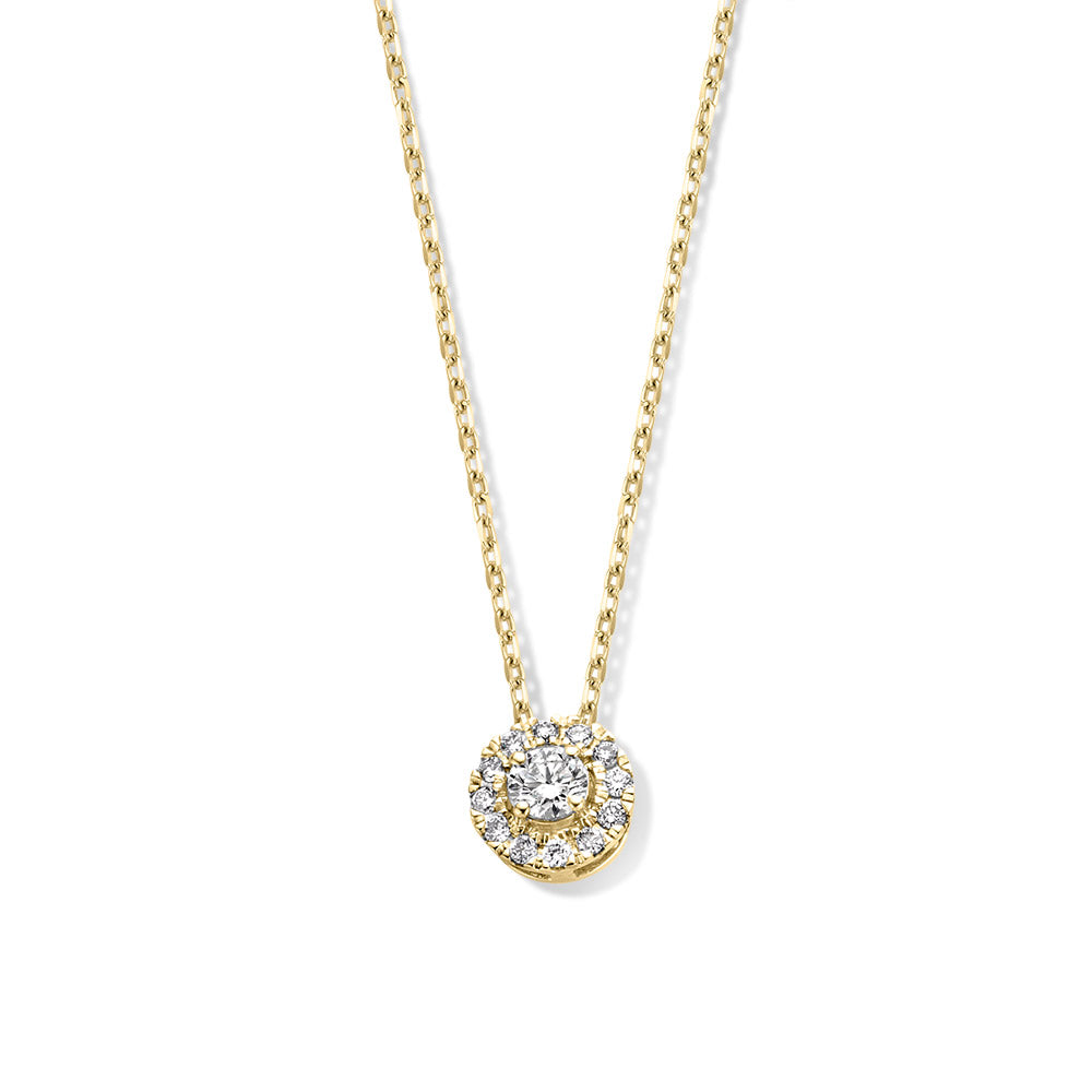Necklace Emma 0.20 ct. yellow gold