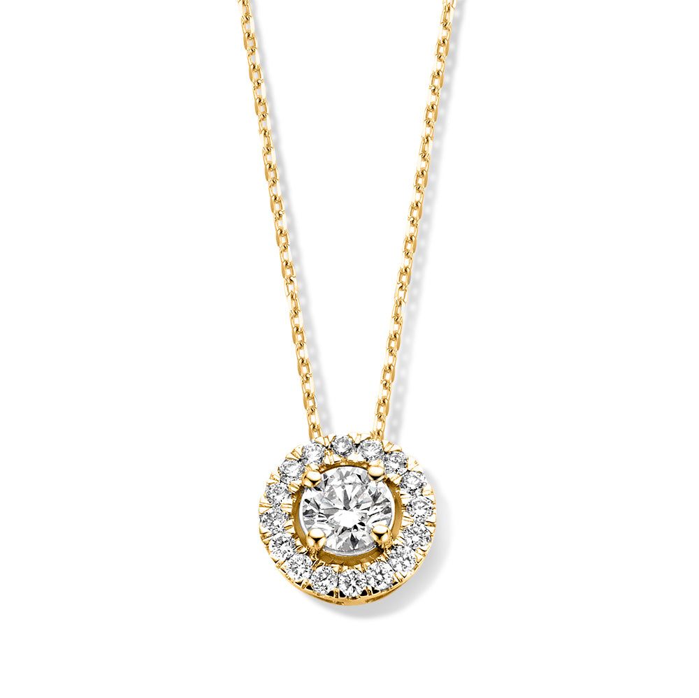 Necklace Emma 0.75 ct. yellow gold