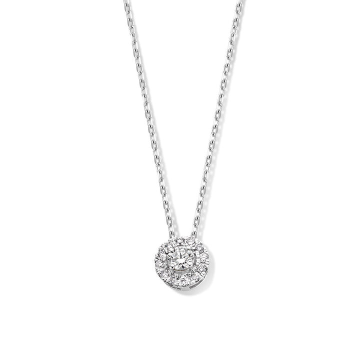 Necklace Emma 0.20 ct. white gold