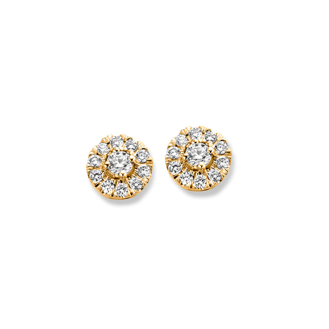 Ear studs Emma 0.20 ct. yellow gold