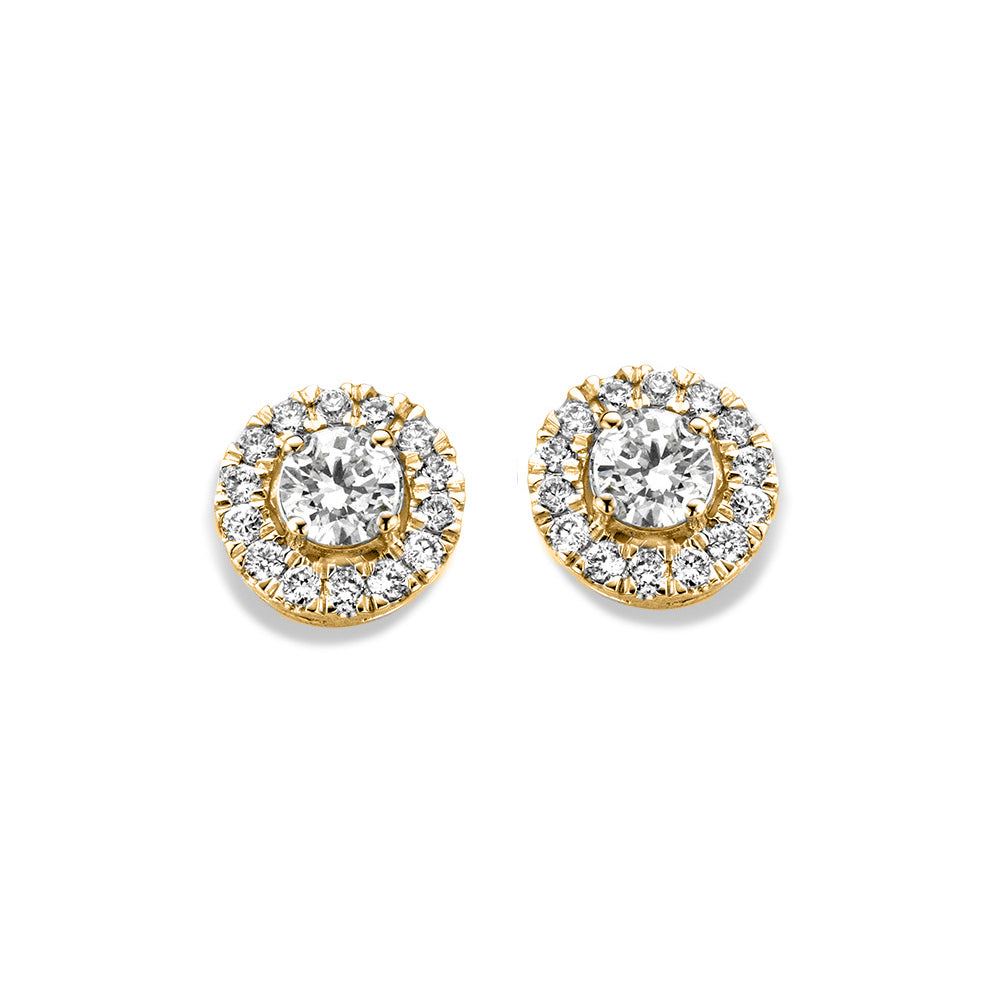 Ear studs Emma 0.60 ct. yellow gold