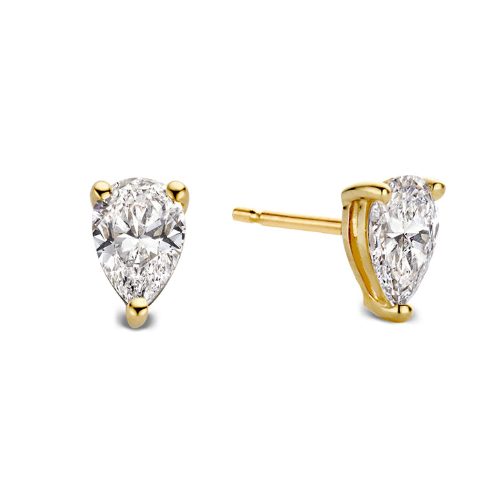 Ear studs Ava 0.50 crt. yellow gold