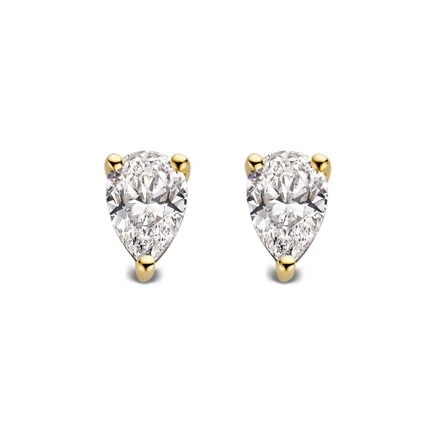 Ear studs Ava 0.50 crt. yellow gold