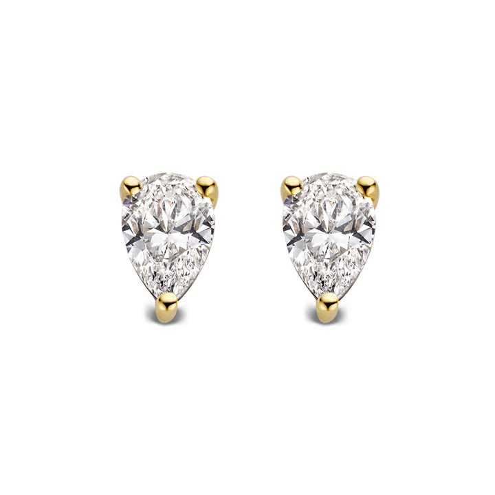 Ear studs Ava 0.50 crt. yellow gold