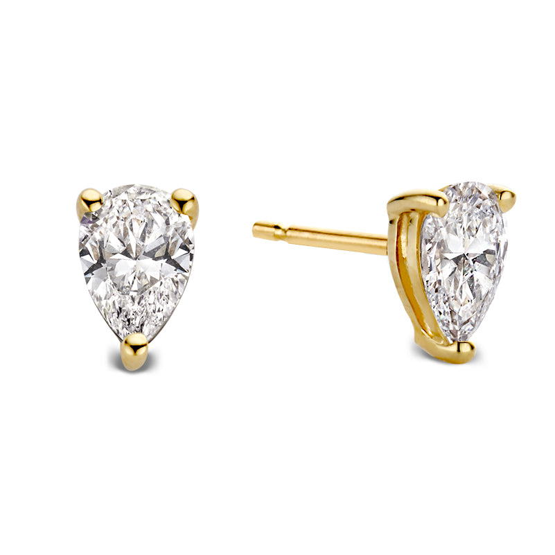 Ear studs Ava 1,00 ct. yellow gold