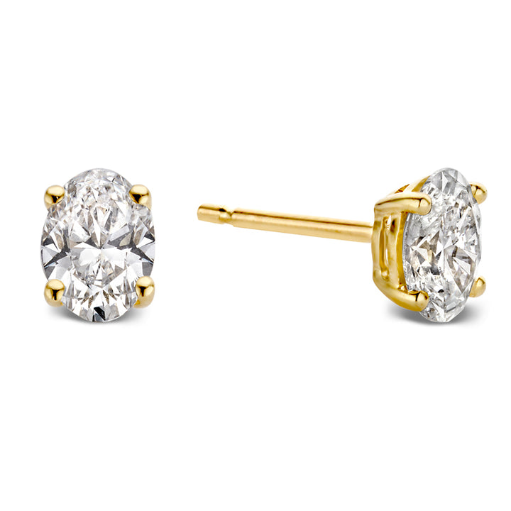 Ear studs Franky 1,00 ct. yellow gold
