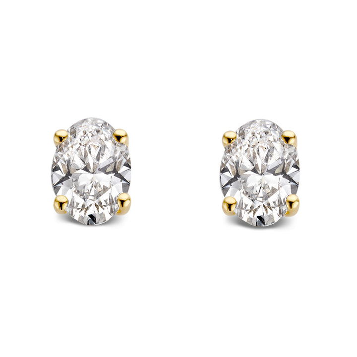 Ear studs Franky 1,00 ct. yellow gold