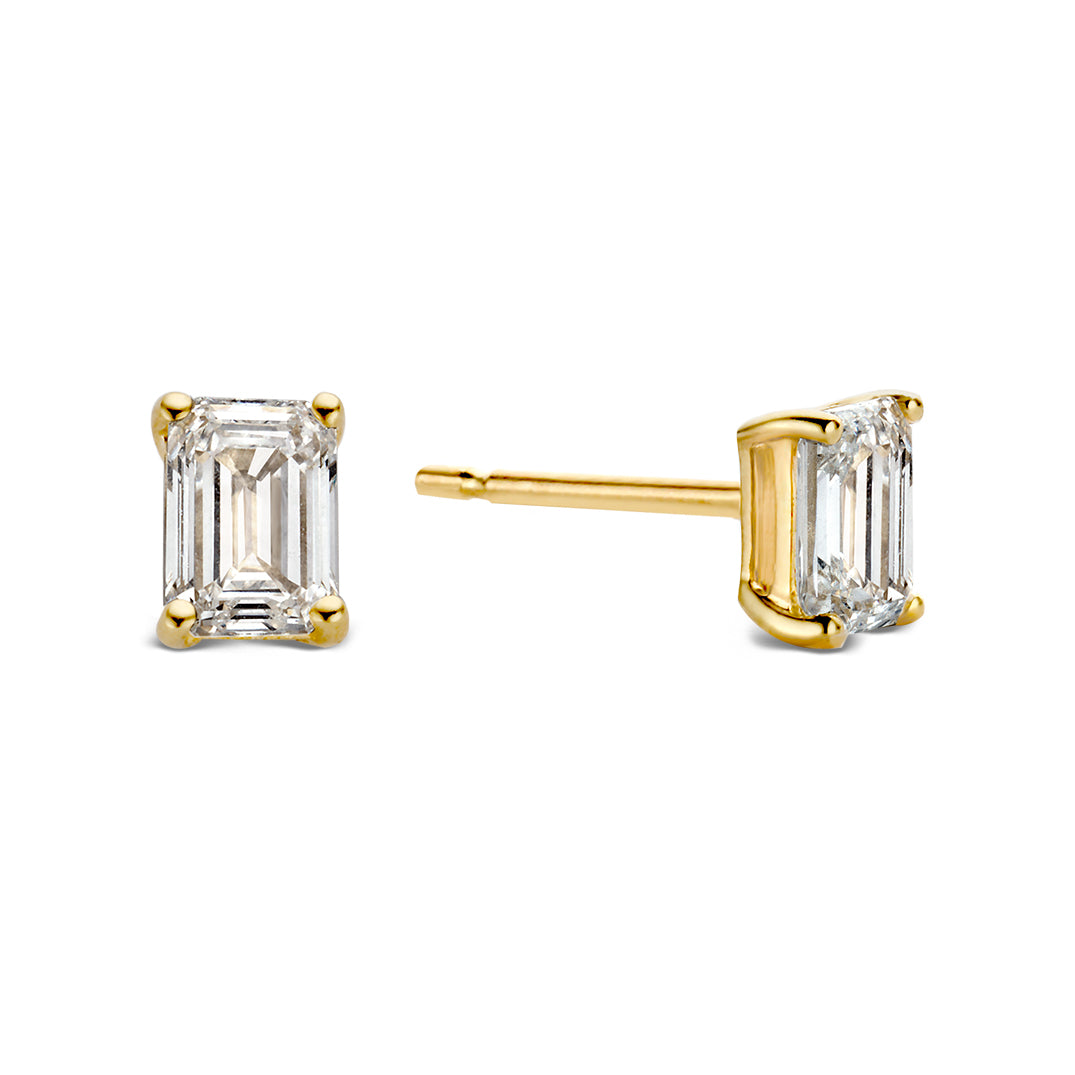 Ear studs Nora 0.50 ct. yellow gold