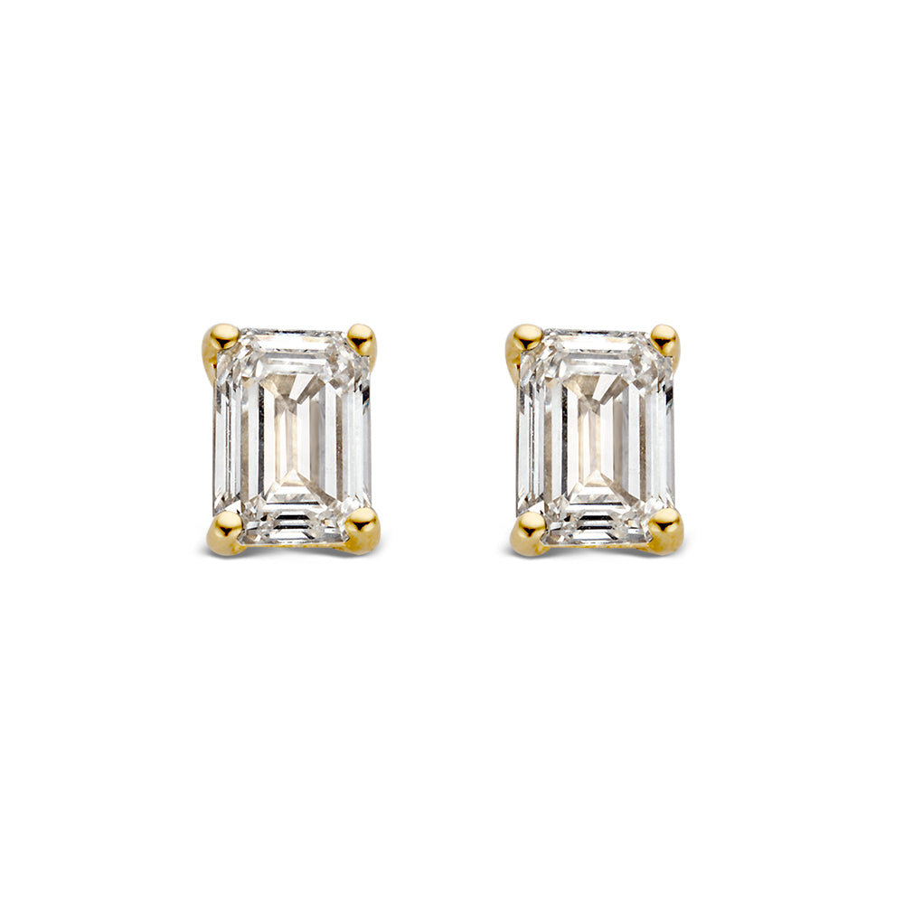 Ear studs Nora 0.50 ct. yellow gold