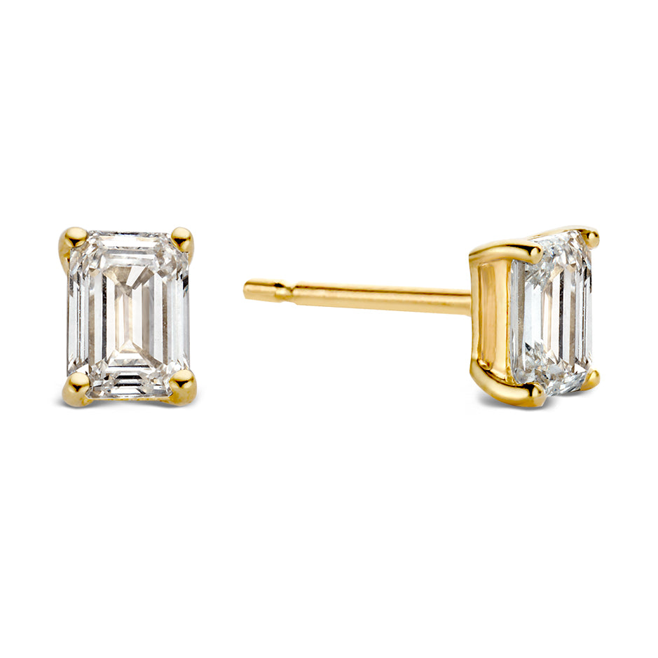 Ear studs Nora 1,00 ct. yellow gold