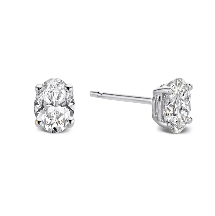Ear studs Franky 0.50 ct. white gold