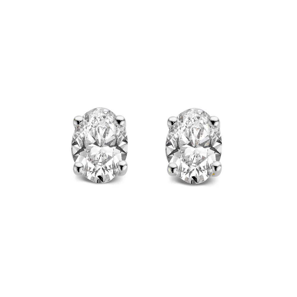 Ear studs Franky 0.50 ct. white gold
