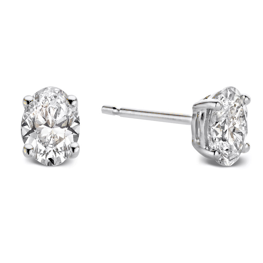 Ear studs Franky 1,00 ct. white gold