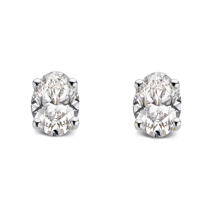 Ear studs Franky 1,00 ct. white gold