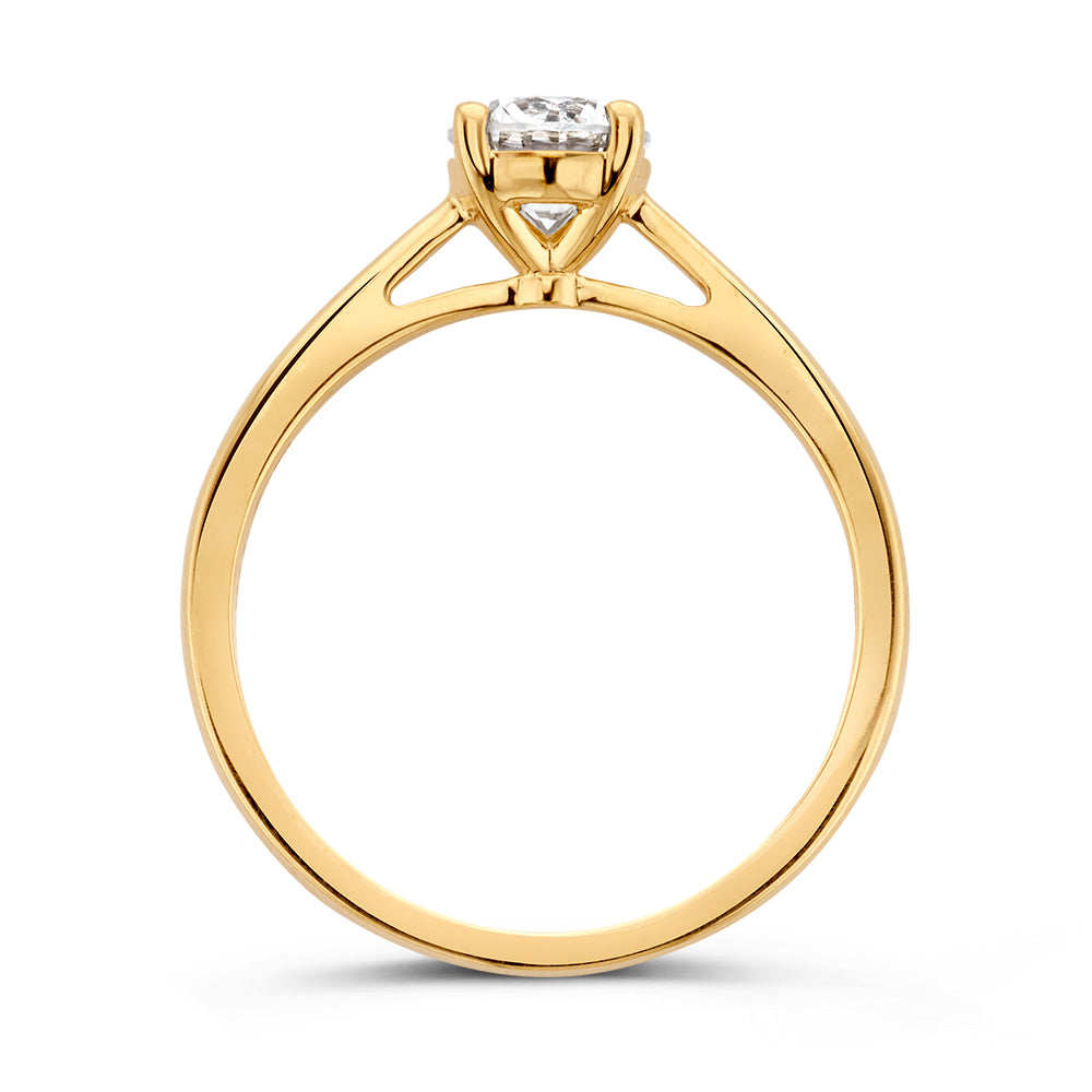 Ring Olivia 0.75 ct. yellow gold