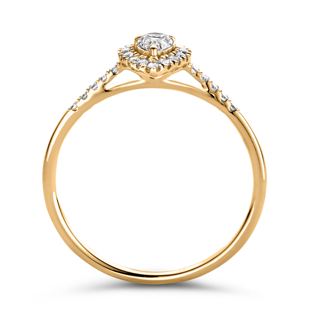 Ring Elin royal 0.30 ct. yellow gold