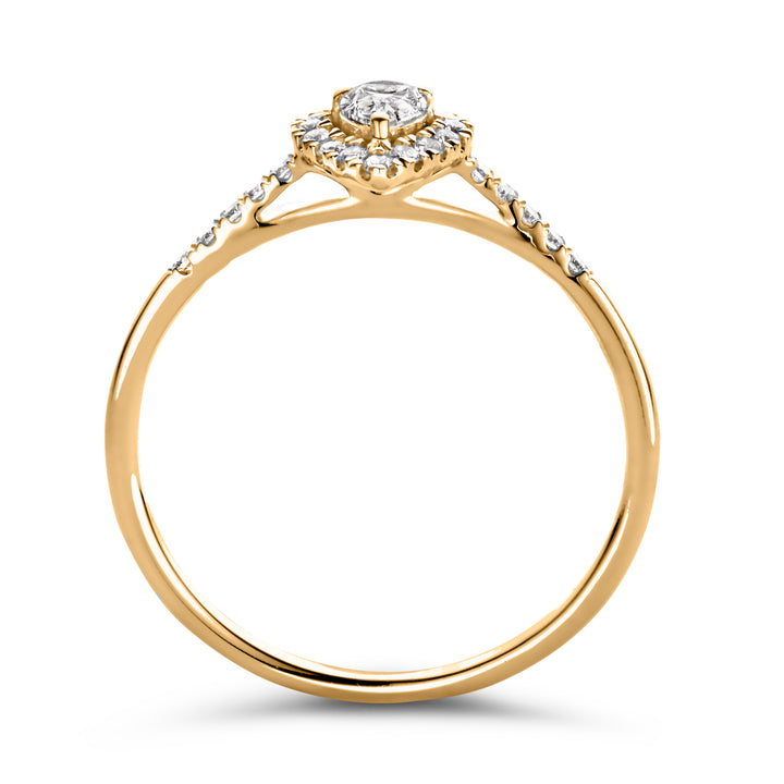 Ring Elin royal 0.30 ct. yellow gold