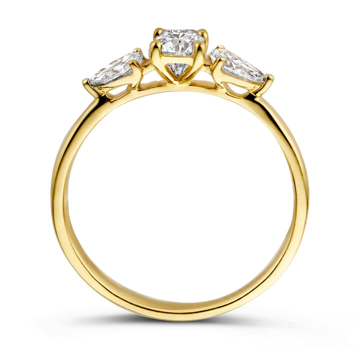 Ring Lize 0.90 ct. yellow gold