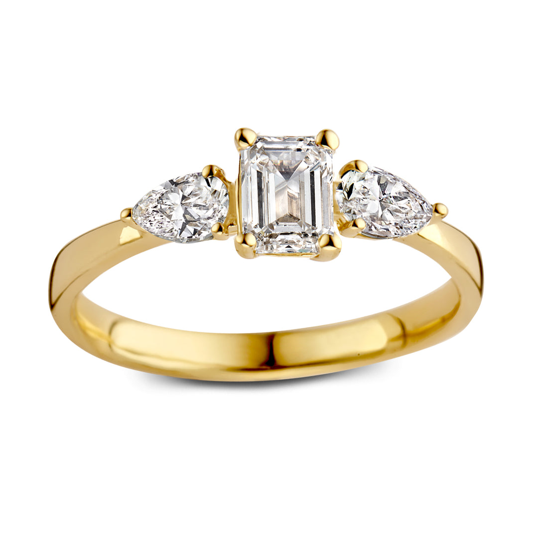 Ring Lize 0.90 ct. yellow gold