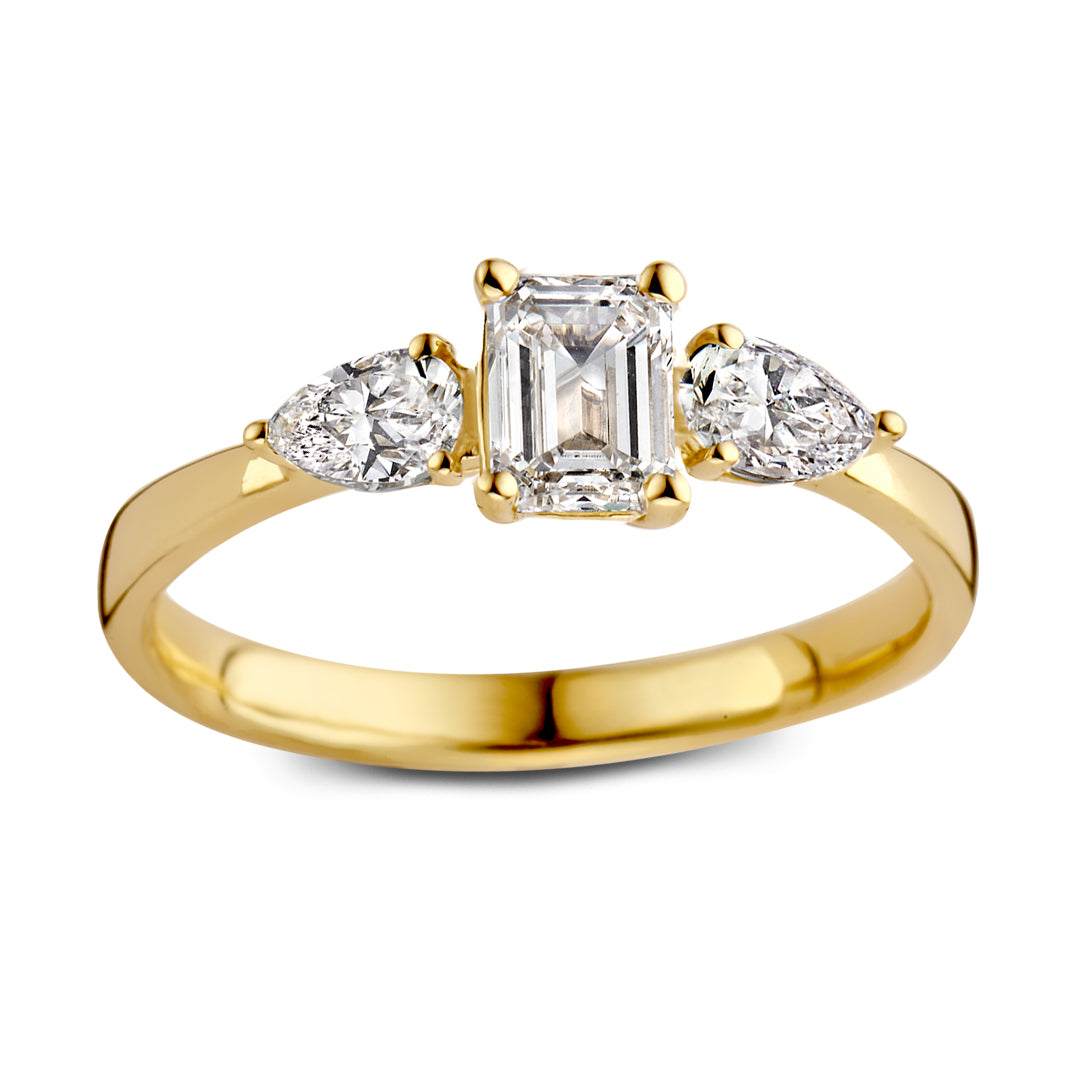 Ring Lize 0,90 crt. geelgoud