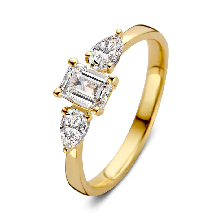 Ring Lize 0.90 ct. yellow gold