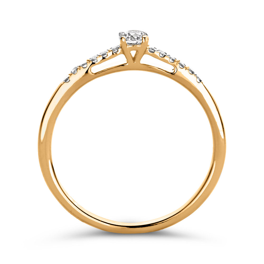 Ring Mary 0.20 ct. yellow gold