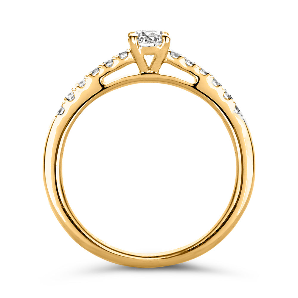 Ring Mary 0.50 ct. yellow gold