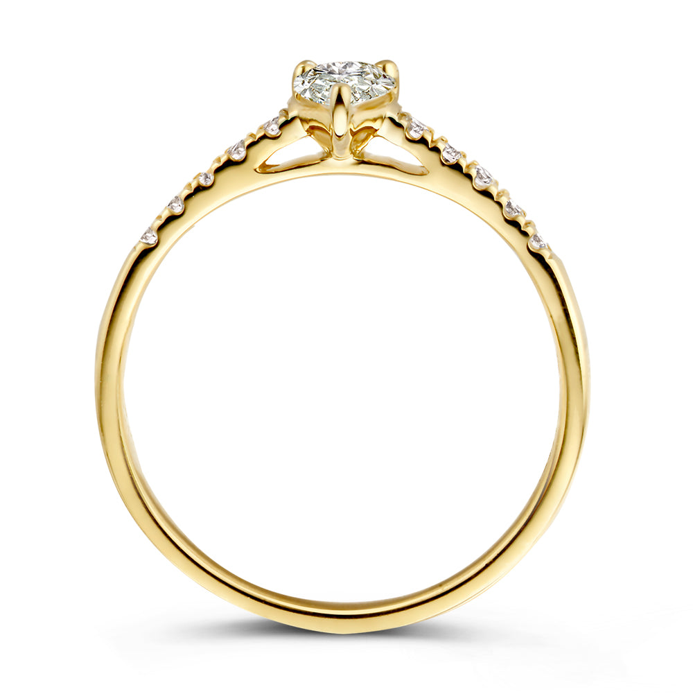 Ring Ava Royal 0.48 ct. yellow gold