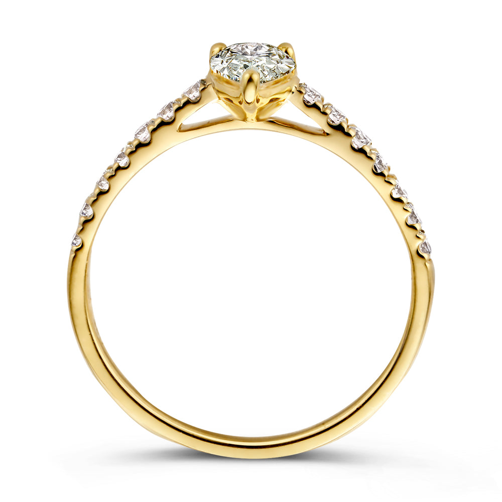 Ring Ava Royal 0,75 crt. geelgoud