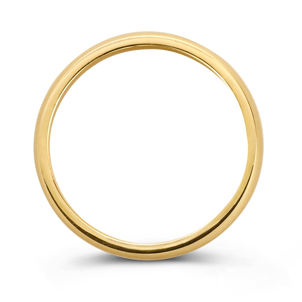 Wedding band Bowie yellow gold 4mm