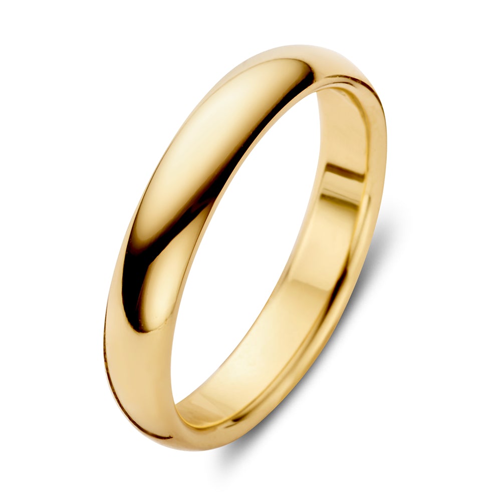 Wedding band Bowie yellow gold 4mm